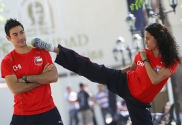 Yeny Contreras: destaca en el taekwondo.