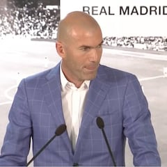 Así empezó todo: el glorioso minuto de Zidane en su presentación como entrenador