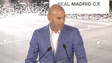 Así empezó todo: el glorioso minuto de Zidane en su presentación como entrenador