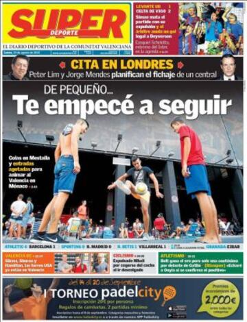 Portadas de la prensa deportiva