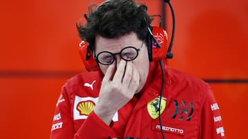 Binotto confiesa que el 2022 está siendo complicado para Ferrari.