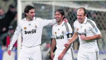 Higuaín, Raúl y Robben.