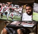 Gabigol vende cuadros de sus goles en la Libertadores