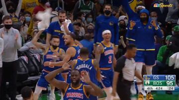 La locura que armó Curry tras fallar un triple