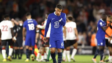 Chelsea's Thiago Silva looks dejected after the final whistle in the Premier League match at St Mary's Stadium, Southampton. Picture date: Tuesday August 30, 2022. (Photo by Steven Paston/PA Images via Getty Images)
