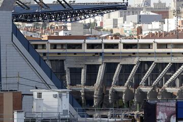 El avance de las obras de demolición del templo rojiblanco.
