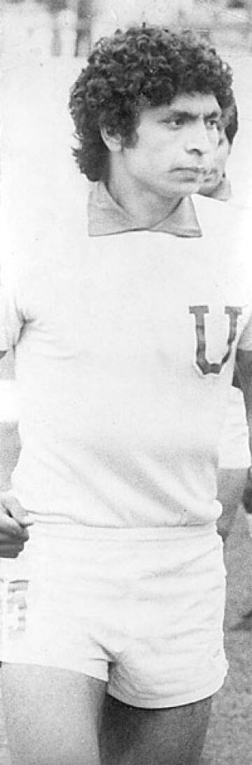 El zaguero Augusto Vergara estuvo en 1974-75 en la U, para pasar luego a Colo Colo en 1976. 