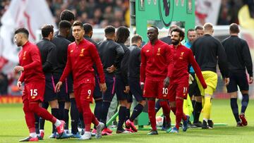 El Liverpool y el Bourneouth en Anfield. 