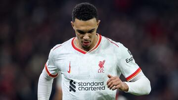 Trent Alexander-Arnold, jugador del Liverpool, durante un partido.