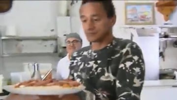 La nueva vida de Darío Silva: camarero en una pizzería