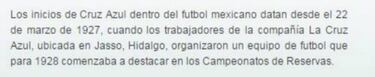 Cruz Azul indica que sus 90 años se cumplen el 22 de mayo