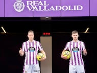 03/02/26 REAL VALLADOLID ACTO PRESENTACION DE CARLOS CLERC Y MICHELIN COMO NUEVOS JUGADORES