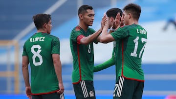 El entrenador de la Selección Mexicana Sub 23 reveló la convocatoria que utilizará para enfrentar el prestigioso Torneo Maurice Revello, en Francia.
<br><br>
Ettson Ayon celebra su gol 2-0 de Mexico durante el partido Mexico (Seleccion Nacional Mexicana) vs Honduras, correspondiente a Semifinales del Futbol Masculino en los Juegos Centroamericanos y del Caribe San Salvador 2023, en el Estadio Nacional Las Delicias, el 02 de Julio de 2023.