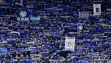 Aficionados del Atalanta.