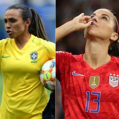 Rapinoe y Morgan lideran a las jugadoras mejor pagadas del mundo