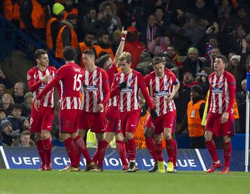 Saúl anotó el 0-1.