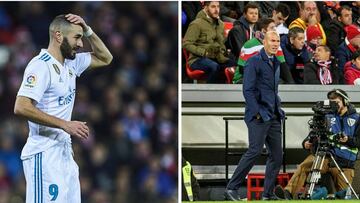 Luego dice que está "tranquilo": Zidane tras otro fallo de Benzema