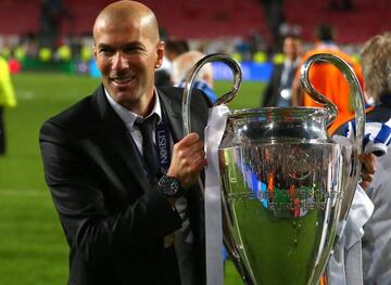 Zidane with the European Cup