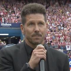 Simeone ante todo el Calderón: "Me voy a quedar en el Atleti"