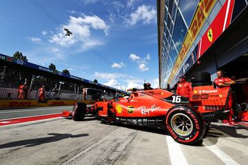 Las imágenes de la pole de Leclerc en Monza