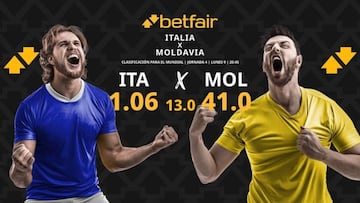 Italia vs. Moldavia: horario, dónde ver, pronósticos y clasificación