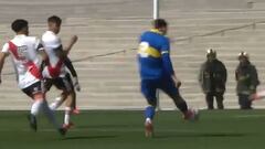 El golazo de un posible fichaje albo en un Boca-River: ¡partió en media cancha!