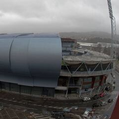 Sol y viento en Vigo tras la suspensión del partido