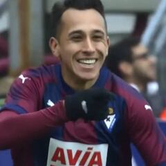 Así fue el doblete de Fabián Orellana en goleada del Eibar