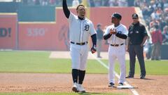 One of the most exclusive clubs in baseball has its newest member as Miguel Cabrera gets his 3000th hit in front of an exuberant Detroit home crowd.