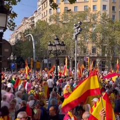 Lleno total en la manifestación contra la amnistía