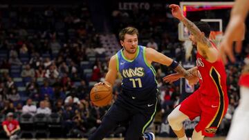 Luka Doncic, en el partido de la NBA que ha enfrentado a los Dallas Mavericks y a los New Orleans Pelicans