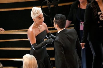 Lady Gaga y Rami Malek.