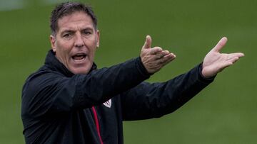 Berizzo en la sesión de hoy