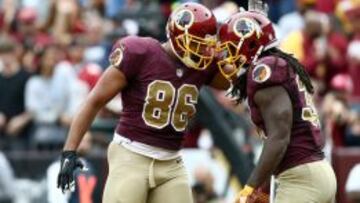 Jordan Reed y Matt Jones, jugadores de Washington Redskins, serán los primeros de la NFC Este es intentar doblegar a los Patriots.