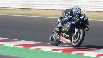 Maverick durante el s&aacute;bado de poles en el GP de Emilia Romagna.