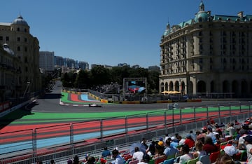 Panorámica del circuito de Bakú de Fórmula 1.