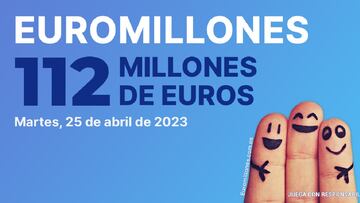 Euromillones: comprobar los resultados del sorteo de hoy, martes 25 de abril