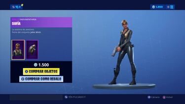 Así es el skin de Sofía en Fortnite