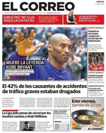 Cronología: las horas después de la tragedia de Kobe Bryant