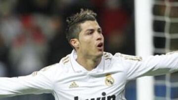 <b>INSACIABLE. </b>Cristiano celebra uno de sus tres goles que le marcó al Levante el pasado domingo.