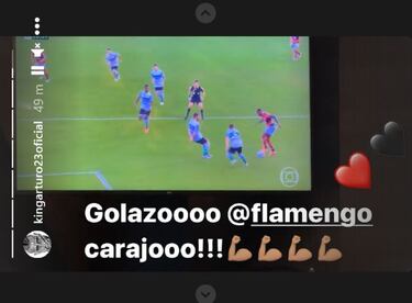 Vidal y otro guiño a Flamengo