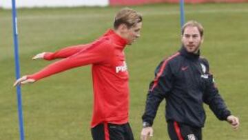 Fernando Torres, en un entrenamiento.