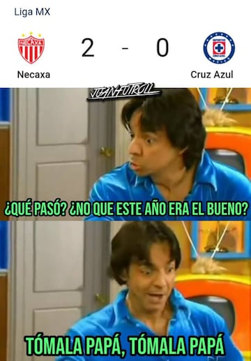 Los memes no se olvidan de la derrota de Cruz Azul ante Necaxa