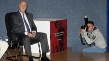 Del Bosque, durante la presentación.