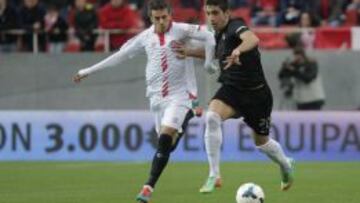 José Angel Crespo, en un partido con el Sevilla.
