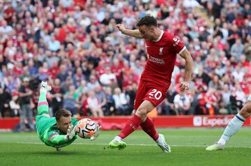 Diogo Jota (centre) scored Liverpool's third in a 3-1 win over Bournemouth last time out.