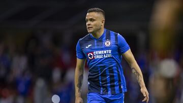 during the game Cruz Azul vs Monterrey, corresponding to fifth round of the Torneo Apertura Grita Mexico A21 of the Liga BBVA MX, at Azteca Stadium, on August 18, 2021.
<br><br>
durante el partido Cruz Azul vs Monterrey,