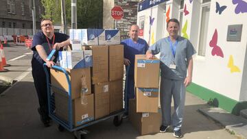 Los hospitales de Irlanda vibran con McGregor por donar un millón de libras en material