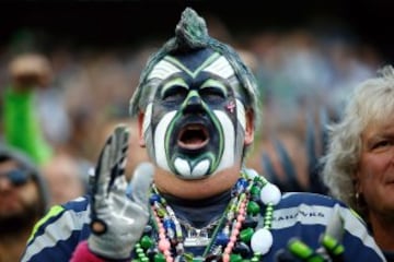 La afición de los Seattle Seahawks están de enhorabuena después de dos victorias seguidas, de ahí las ganas de disfrazarse.