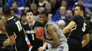 Jamar Samuels durante su etapa universitaria en Kansas State.